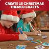 image:imageBlue Marble Santas Christmas Craft Kit for Kids  15 Magical Christmas Crafts for Kids Make Suncatchers Paint Holiday Rocks Make Magnetic Tile Art amp More for Christmas Gifts Craft Kits