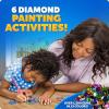 image:imageBlue Marble Ultimate Diamond Painting Kit for Kids  6 Craft Activities with 1500 Gems Make 3 Window Art Pieces amp 3 Keychains Includes Applicator Pens Gem Trays amp Stencils Kids Crafts