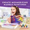 image:imageNATIONAL GEOGRAPHIC Marbling Paint Kit for Kids  Create 12 Sheets of Marble Art with Paints amp Water Painting Arts and Crafts Kit Amazon ExclusiveClay  Mosaic  Paint Marbling Kits