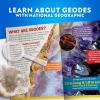 image:imageNational Geographic Break Open 15 Premium Geodes Science Kit  Includes Goggles amp 3 Display Stands  Great STEM Science Kit Geology Gift for Kids Break Your Own Geodes with Crystals