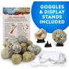 image:imageNational Geographic Break Open 15 Premium Geodes Science Kit  Includes Goggles amp 3 Display Stands  Great STEM Science Kit Geology Gift for Kids Break Your Own Geodes with Crystals