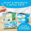 image:imageNational Geographic Flower amp Herb Gardening Kit for Kids  Gardening Set with 3 Stainless Steel Pots Paint amp Stickers Kids Plant Growing Kit