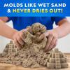 image:imageNational Geographic Moon Sand  24 Lb Bulk Play Sand Kit with 6 Castle Molds Blue  A Fun No Mess Sensory Activity Kids Fake Sand Play Set Sensory Bin Filler24 LB Natural