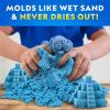 image:imageNational Geographic Moon Sand  24 Lb Bulk Play Sand Kit with 6 Castle Molds Blue  A Fun No Mess Sensory Activity Kids Fake Sand Play Set Sensory Bin Filler24 LB Blue