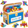image:imageBlockaroo Magnetic Foam Building Blocks  50Piece Set Bath amp Bathtub Toys for Toddlers Sensory STEM Building Blocks for Kids Ages 35100 Piece Set