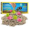 image:imageNational Geographic Moon Sand  24 Lb Bulk Play Sand Kit with 6 Castle Molds Blue  A Fun No Mess Sensory Activity Kids Fake Sand Play Set Sensory Bin Filler12 LB Natural