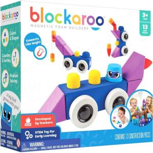 image:imageBlockaroo Magnetic Foam Building Blocks  13Piece Roadster Bath Toys for Toddlers Preschool Toys Bathtub Toys Sensory Toys Blocks for Toddlers 35 Engineering Toys for Kids 35 Bath Blocks