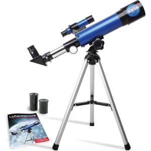 image:imageNASA Lunar Telescope for Kids  90x Magnification Includes Two Eyepieces Tabletop Tripod and Finder Scope Kids Telescope for Astronomy Beginners Space Toys NASA Gifts Amazon Exclusive