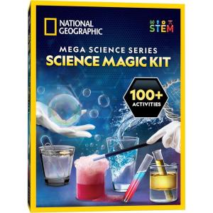 image:imageNATIONAL GEOGRAPHIC Science Magic Kit  Science Kit for Kids with 100 Unique Experiments and Magic Tricks Chemistry Set and STEM Project A Great Gift for Boys and Girls Amazon ExclusiveMega Science Kit