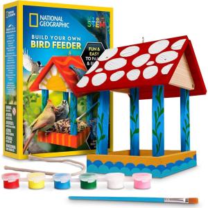 image:imageNational Geographic Build a Bee Habitat Craft Kit for Kids  Paint amp Build a House for Mason Bees Outdoor Arts amp Crafts Nature Learning Activity DIY Pollinator Garden Craft Solitary Bee HotelDIY Bird Feeder