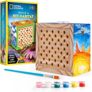 image:imageNational Geographic Build a Bee Habitat Craft Kit for Kids  Paint amp Build a House for Mason Bees Outdoor Arts amp Crafts Nature Learning Activity DIY Pollinator Garden Craft Solitary Bee HotelDIY Bee Habitat