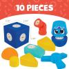 image:imageBlockaroo Magnetic Foam Building Blocks  10Piece Airplane Bath Toys for Toddlers Preschool Toys Bathtub Toys Sensory Toys Blocks for Toddlers 35 Engineering Toys for Kids 35 Bath Blocks