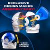image:imageBlue Marble NASA Astronaut Helmet Halloween Costume Accessory  Wearable Space Helmet for Astronaut Costume for Kids Sticker Sheet Educational Gift for Boys and Girls Dress Up and Pretend Play