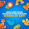 image:imageBlue Marble Wooden Magnet Craft Kit  Create amp Paint 15 NatureThemed Magnets with 8 Watercolor Pens Magnet Art Kit DIY Magnets for Kids Magnet Arts and Crafts Magnet Painting Kit for Kids