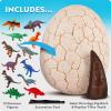 image:imageNATIONAL GEOGRAPHIC Jumbo Dinosaur Egg Dig Kit  Dig Out 12 Dino Figures amp Replica T Rex Tooth from Giant 6 Egg Dino Egg Jumbo Egg Dinosaur Egg Toys Educational Science KitsJumbo Dino Egg Dig Brick