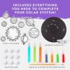 image:imageNATIONAL GEOGRAPHIC Kids Window Art Kit  Stained Glass Solar System Arts amp Crafts Kit with Glow in The Dark Planets Use as Window Suncatchers Hanging Decor from Ceiling Mobile Space Room Dcor