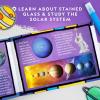 image:imageNATIONAL GEOGRAPHIC Kids Window Art Kit  Stained Glass Solar System Arts amp Crafts Kit with Glow in The Dark Planets Use as Window Suncatchers Hanging Decor from Ceiling Mobile Space Room Dcor