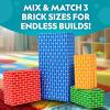 image:imageNational Geographic Jumbo Cardboard Building Blocks  45Pc ExtraThick Cardboard Bricks for Kids Build a Castle Play House Indoor Playhouse Large Building Blocks Kids Giant Blocks40 Piece  Original