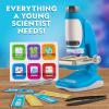 image:imageNational Geographic Junior Microscope for Kids Kit Includes Up to 250x Magnification Handheld Mini Attachment 12 Slides Lab Guide Science Toy for Ages 612 STEM ProjectJunior Microscope