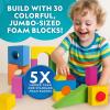 image:imageNational Geographic Kids Jumbo Foam Blocks  30Piece Foam Building Blocks for Toddlers amp Preschoolers Soft Stackable Blocks with Storage Bag Early Learning amp Sensory Building Toy