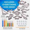 image:imageNational Geographic Kids Stained Glass Kit  Glow in The Dark Dinosaur Toys Kids Arts and Crafts Set Window Sun Catchers Kid Crafts Ages 48 Window Art Craft Kit SuncatcherGlowing Dinos