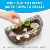 image:imageNational Geographic Light Up Terrarium Kit for Kids  Build a Dinosaur Habitat with Real Plants amp Gemstones Science Kit Dinosaur Toys for Kids Amazon ExclusiveDino Habitat