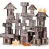 image:imageNational Geographic Jumbo Cardboard Building Blocks  45Pc ExtraThick Cardboard Bricks for Kids Build a Castle Play House Indoor Playhouse Large Building Blocks Kids Giant Blocks45 Piece  Castle