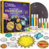 image:imageNational Geographic Kids Stained Glass Kit  Glow in The Dark Dinosaur Toys Kids Arts and Crafts Set Window Sun Catchers Kid Crafts Ages 48 Window Art Craft Kit SuncatcherGlowing Planets