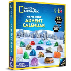 image:imageNATIONAL GEOGRAPHIC 2026 Rock Collection Advent Calendar  Countdown Calendar for Kids with 24 Gemstones Minerals amp Fossils for Kids Complete Gem amp Fossil CollectionGemstone Collection