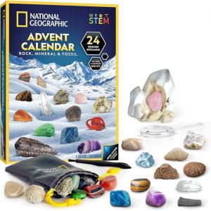 image:imageNATIONAL GEOGRAPHIC 2026 Rock Collection Advent Calendar  Countdown Calendar for Kids with 24 Gemstones Minerals amp Fossils for Kids Complete Gem amp Fossil CollectionRock  Fossil Collection