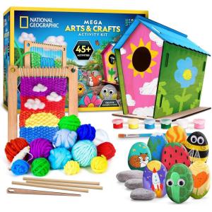 image:imageNational Geographic Creepy Creatures Rock Painting Kit  Halloween Arts amp Crafts Kit for Kids Decorate 10 River Rocks with 10 Paint Colors amp More Spooky Art Supplies Halloween Gifts for KidsMega Craft Kit