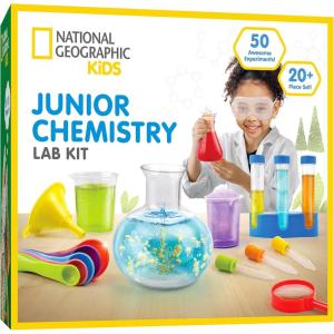 image:imageNational Geographic Junior Chemistry Set  Complete Early Learning Lab Kit with 50 Science Experiments for Kids and 20 Lab Tools Chemistry Set Science Experiments for Kids 46