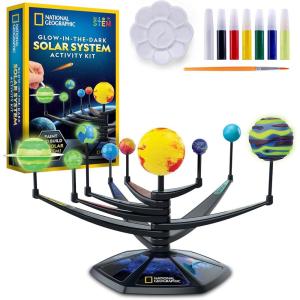 image:imageNational Geographic Ultimate Space Activity Kit  Diamond Painting Solar System Night Light GlowinTheDark Solar System Model amp Stained Glass Window Art Outer Space STEAM Arts amp Crafts for KidsSolar System Model