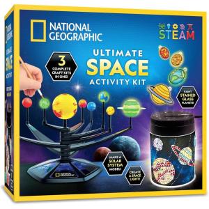 image:imageNational Geographic Ultimate Space Activity Kit  Diamond Painting Solar System Night Light GlowinTheDark Solar System Model amp Stained Glass Window Art Outer Space STEAM Arts amp Crafts for KidsUltimate Space Kit