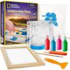 image:imageNATIONAL GEOGRAPHIC Kids Screen Printing Kit  Arts and Crafts Silk Screen Printing Kit with Fabric Paint Frame Stencils amp Squeegee Plus Drawstring Bag amp More Screen Print Silkscreening KitScreen Printing Kit