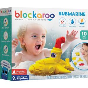 image:imageBlockaroo Magnetic Foam Building Blocks  10Piece Submarine Bath Toys for Toddlers Preschool Toys Bathtub Toys Sensory Toys Blocks for Toddlers 35 Engineering Toys for Kids 35 Bath Blocks