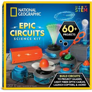 image:imageNational Geographic Circuit Maker Kit  Electronics Kit for Kids with 120 Electrical Projects Electric Circuit STEM Toy Electronic Projects Electrical Kit for Kids Electricity Set60 Projects