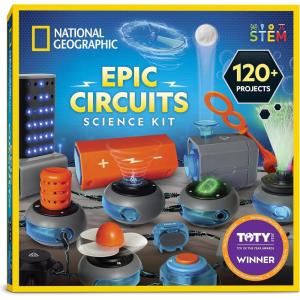 image:imageNational Geographic Circuit Maker Kit  Electronics Kit for Kids with 120 Electrical Projects Electric Circuit STEM Toy Electronic Projects Electrical Kit for Kids Electricity Set120 Projects