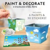 image:imageNational Geographic Herb Growing Kit  Decorate 3 Pots with Paint and Stickers Kids Gardening Set Arts and Crafts for Kids Ages 812 Garden Kit Outdoor Toys